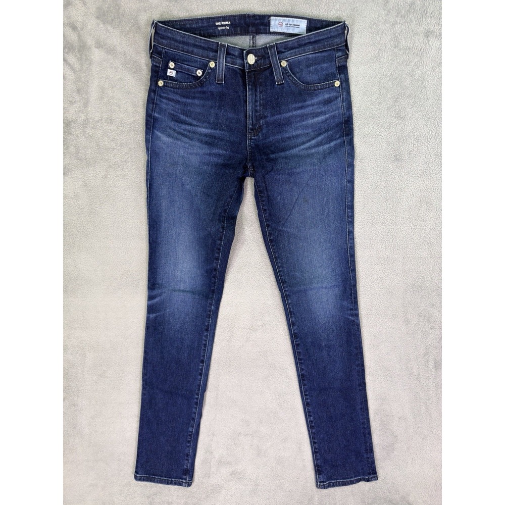 AG Adriano Goldschmied Jeans Womens 24R Blue Prima Cigarette Low Rise Stretch
